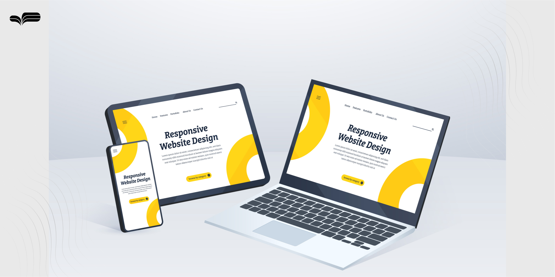 دانلود موکاپ ریسپانسیو موبایل و وب‌سایت | نمایش حرفه‌ای طراحی UI/UX