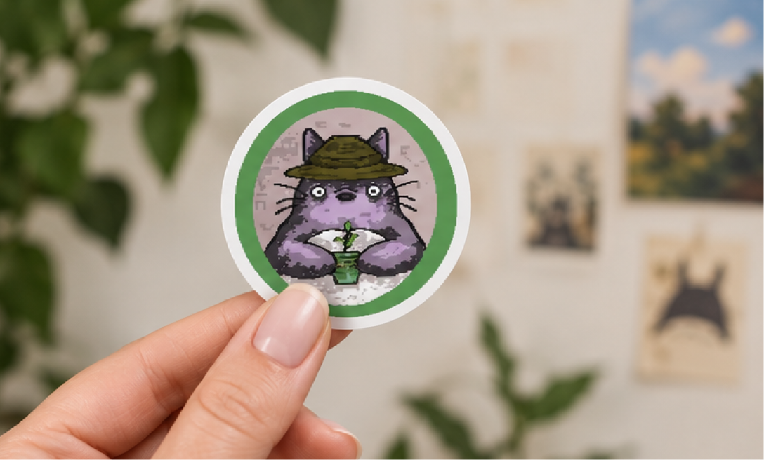 استیکر توتورو - استیکر پیکسلی Totoro