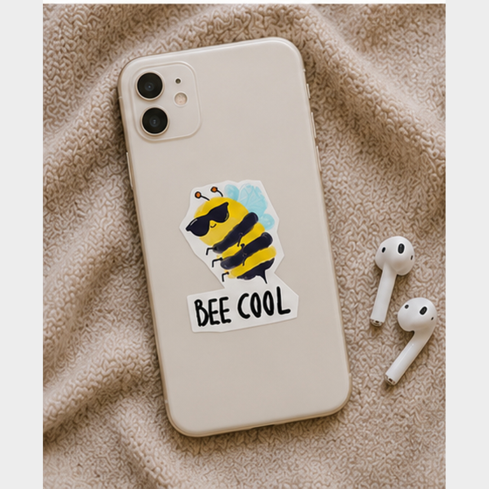 پک ۶ عددی استیکر زنبورهای بامزه- Bee Collection Sticker Pack — تصویر 3